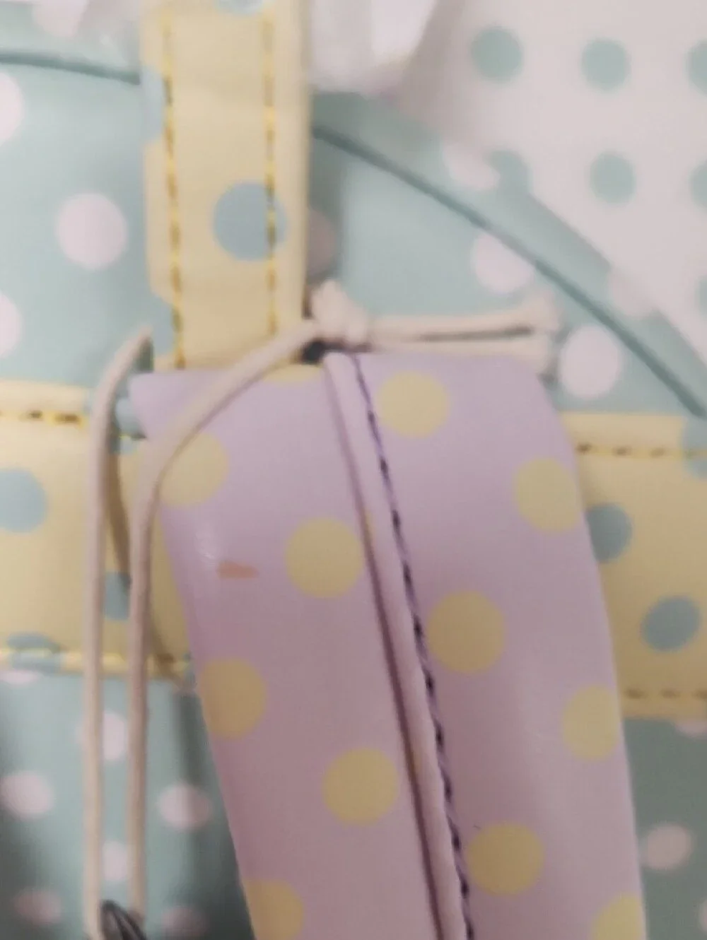 Loungefly Mint Green & Lilac Polka Dot Minnie Mouse Mini Backpack With Bow